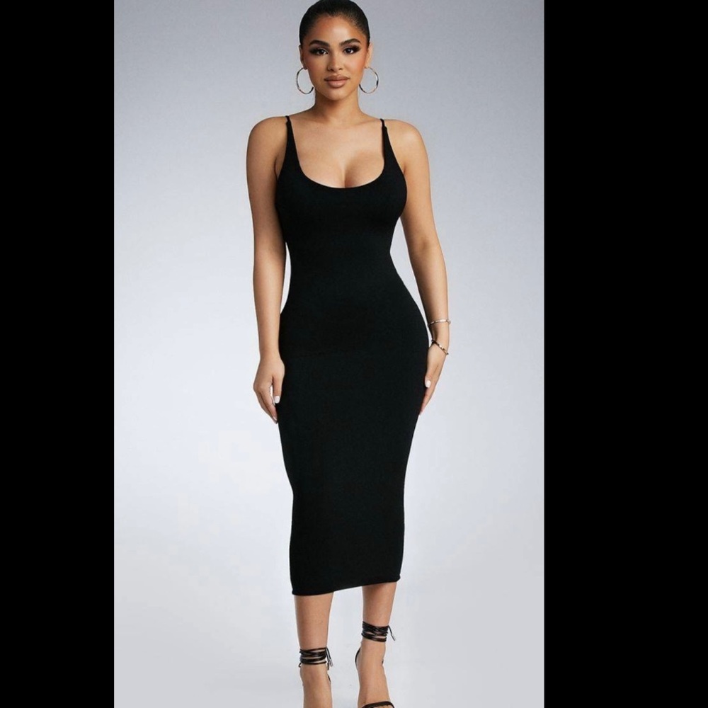 Worn once - spaghetti strap double lined dress